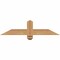Ekena Millwork Eugene Smooth Timber Gable Bracket, Western Red Cedar, 36"W x 9"H x 3 1/2"D x 3 1/2"F, 6/12 Pitch GBW036X09X0404EUG00SWR - alternate 1
